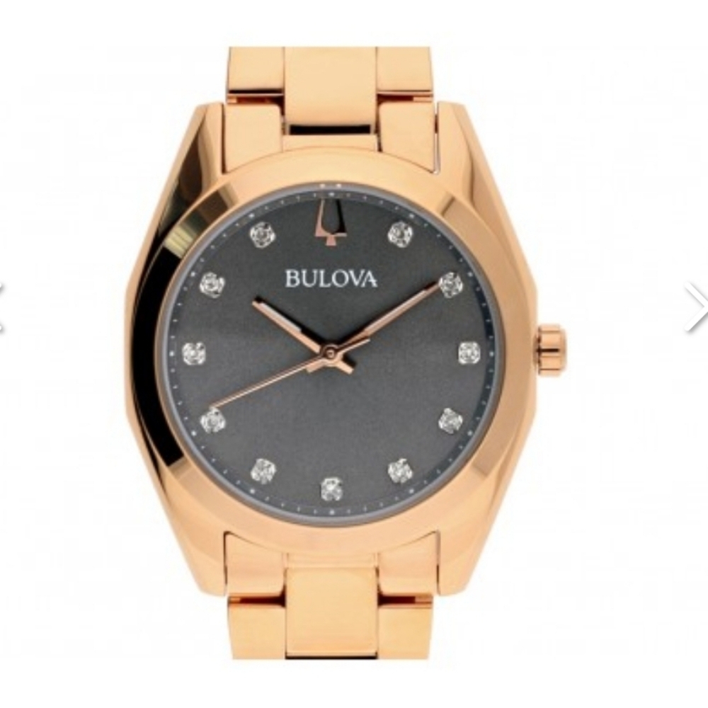 ***BRAND NEW*** Bulova Women's Quartz Diamond Accent Rose Gold-Tone Watch - Picture 4 of 14